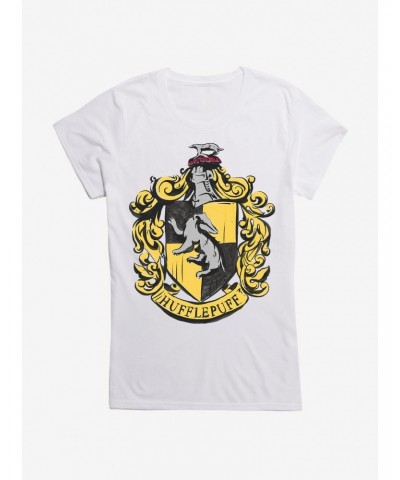 Harry Potter Hufflepuff Shield Girls T-Shirt $6.37 T-Shirts