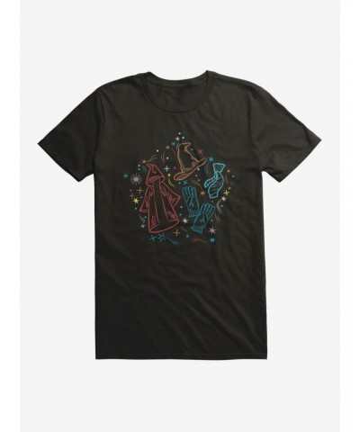 Harry Potter Wizard Essentials Cute Sketch Logo T-Shirt $8.60 T-Shirts