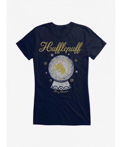 Harry Potter Snow Globe Hufflepuff Girls T-Shirt $9.56 T-Shirts