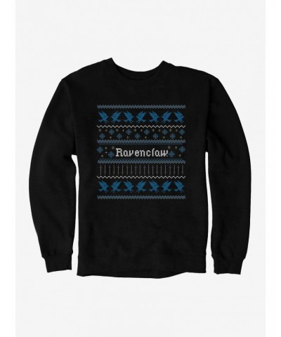 Harry Potter Ravenclaw Ugly Christmas Pattern Sweatshirt $9.74 Sweatshirts