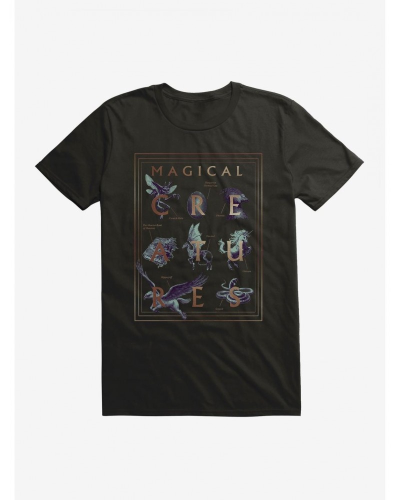 Harry Potter Magical Creatures Logo T-Shirt $8.80 T-Shirts