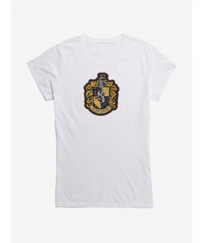 Harry Potter Hufflepuff Coat of Arms Girls T-Shirt $6.77 T-Shirts
