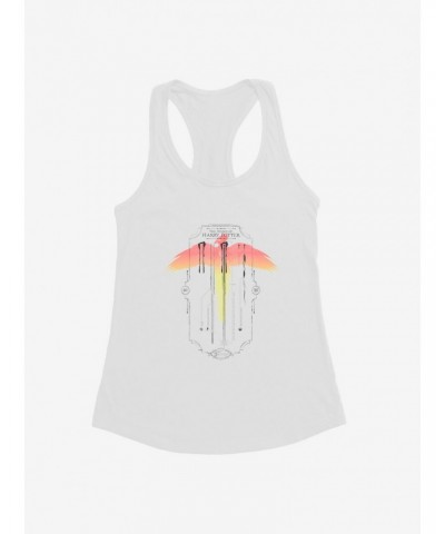 Harry Potter Wand Phoenix Feather Girls White Tank Top $6.97 Tops