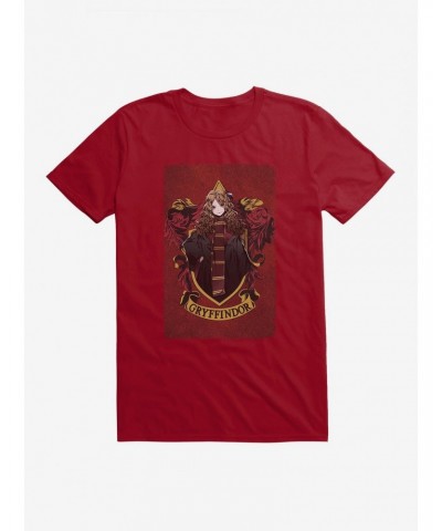 Harry Potter Hermione Gryffindor Anime Style T-Shirt $8.99 T-Shirts